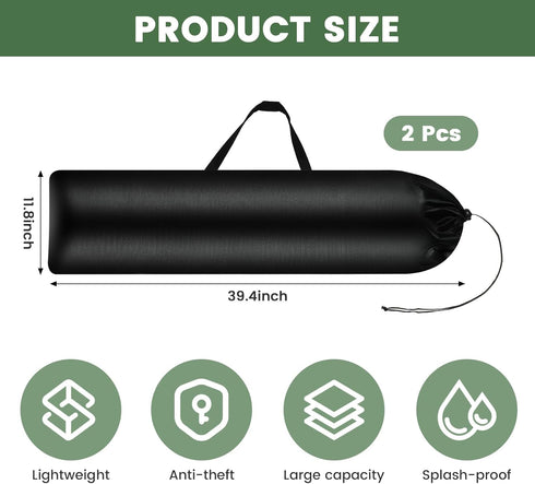 Aphrordity 2 39.4 11.8" Pcs Folding Chair Bag, X Heavy Duty Camping Folding Chair Replacement Bag for Standard Size
