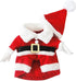 Mogoko Dog Cat Christmas Santa Claus Costume, Funny Pet Cosplay Outfits with Cap for Xmas (XL Size)
