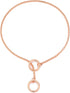 Mogoko Stainless Steel Dog Choke Chain Collar, Puppy Metal Snake Chain Slip Collar for Training Walking (Rose Gold)
