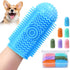 Sarnxgr 6Pcs Silicone Dog Toothbrush,360 Dog Tooth Brushing Kit,Finger Toothbrush,Cat Tooth Brush,Teeth Cleaning,Dogs