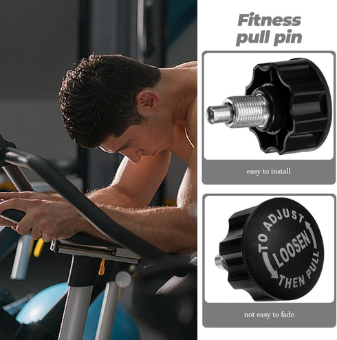 2.55In Milisten Exercise Bike Replacement Knob Rotating Pull Pin Screw Compatible with Fitness Equipment Gym Parts