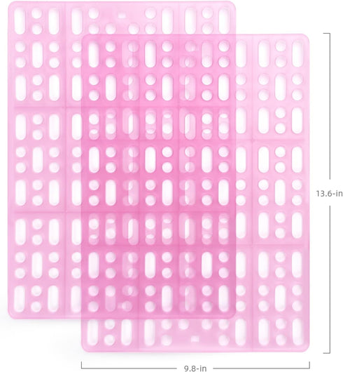 Niteangel 2pcs Rabbit Cage Mat, Durable Foot Resting Pads for Bunny, Guinea Pigs, Chinchillas, Cats & Other Small Pets