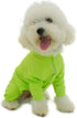 Lovelonglong Lightweight Dog Pajamas, Pure Cotton 4 Legs Jumpsuits T-Shirt PJS for Large Medium Small Dogs Green M