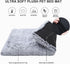 Vonabem Large Dog Bed Crate Pad, 36 inch Washable Pet Bed for Large Medium Small Dogs, Deluxe Plush Anti-Slip Mat, Grey