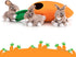 Hollypet Hide and Seek Squeaky Dog Toy - Interactive Puzzle Plush Toy with Rabbit and Carrot
