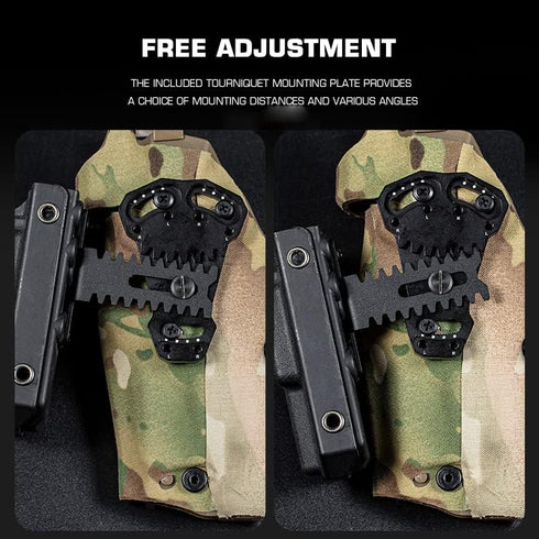 Tactical Duty Holster Extended Support Negative Cant Plate Mount Equipment