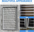 POPETPOP Pigeon Entrance Door, Iron Wire Bird Cage Door for Pigeon Breeding Supplies, White