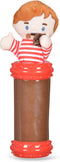 Willy Wonka for Pets Augustus Gloop Plush Toy in Textured Tube | Squeaky Dog Toys, Luxury Pet Plush