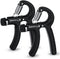 Hand Grip Strengthener Exerciser, 2 Pcs Adjustable Resistance 11-132 lbs Forearm Squeezer for Home Gym (Black)