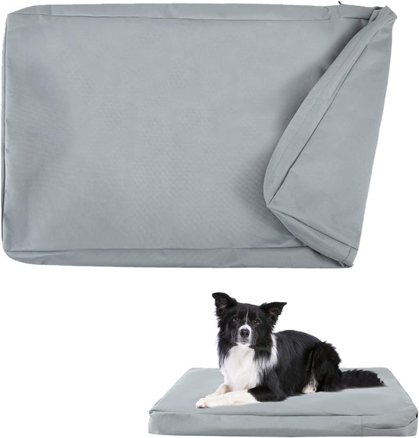 Waterproof Dog Bed Cover, Dog Crate Pad Cover with Zipper, Oxford Dog Bed Sheets, Easy to Remove Hair, Replacement