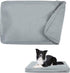 Waterproof Dog Bed Cover with Zipper - Oxford Dog Crate Pad Cover, Washable Replacement for Hair Removal (Gray #1,