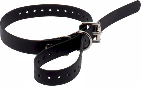 Educator Biothane Dog Collar, Waterproof, Odorproof, Adjustable for Custom Fit, Metal Buckle, 3/4-Inch, Black for