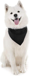 Mechaly Dog Plain Bandanas, 2 Pack, Triangle Bibs for Small and Medium Dogs