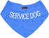 Service Dog Blue Bandana, Quality Personalised Embroidered Neck Scarf, Fashion Accessory to Warn Others of Your Dog