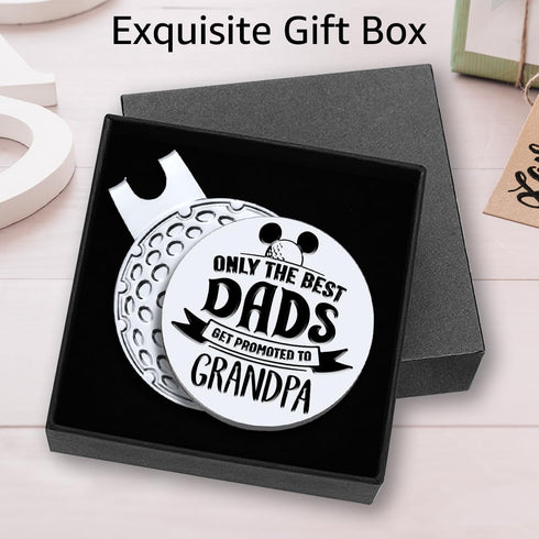 Hafhue Golf Ball Marker with Magnetic Hat Clip, Funny Golf Accessories for Dad, Grandpa, Birthday Gift