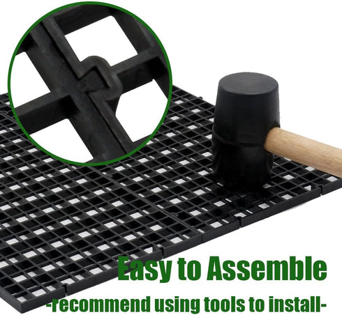 8 Pieces 5.9x11.8in Aquarium Grid Plastic, Fish Tank Divider for DIY Filtration and Bottom Protection.