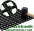 8 Pieces 5.9x11.8in Aquarium Grid Plastic, Fish Tank Divider for DIY Filtration and Bottom Protection.