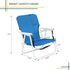 Pinikuyiro 220lbs Folding Beach Chair, Lightweight Beach Chair with Shoulder Straps, High Back Beach Chairs with Hard