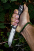 GANZO Firebird FH11 Pocket Folding Knife, D2 Steel Flip Blade with Carbon Fiber Handle for Hunting Camping