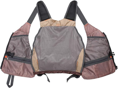 Lightweight Fly Fishing Vest with Multi Pockets - Adjustable Size Mesh Fishing Backpack for Men and Women