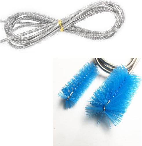 Aquarium Filter Hose Brush, Stainless Steel Long Tube Cleaning Brush for Fish Tank, Home Kitchen, Glasses Straws