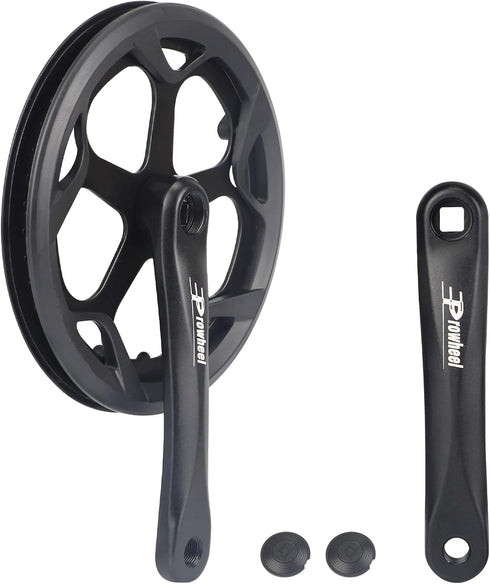 Prowheel Bike Crankset 48T/52T, 170mm Universal Square Crankset Set for City, Fat, E-Bikes