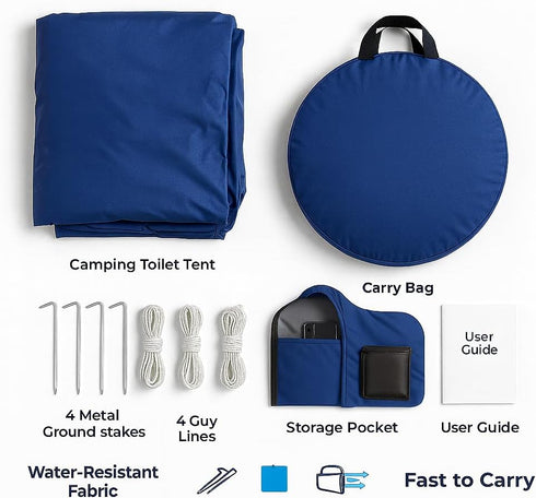 Setup Pop Up - Privacy Shower Tent, Portable Toilet or Dressing Room for Camping - Lightweight Changing Tent with Carry