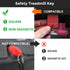 Treadmill Universal Safety Key for All Proform, Image, Weslo, Reebok, Epic, Golds Gym, Freemotion, and Healthrider Treadmills Black