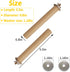Hamiledyi Bird Perch for Cage, 5 Piece Set Natural Wood Perch for Small and Medium Birds