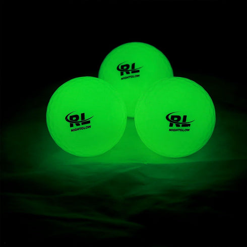 R&L Glow Golf Balls for Night Sports – Tournament Fluorescent Glowing Golf Balls for Long Lasting Brightness