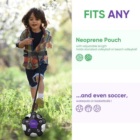 Soccer Ball/Volleyball Training Equipment, Solo Kick Trainer for Kids and Adults, Bungee Waist Belt Practice Aid