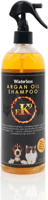 E3 Waterless Argan Oil Shampoo for Pets, 16oz - Vet Approved, No-Rinse Formula, Moisturizes with Nano Vitamins