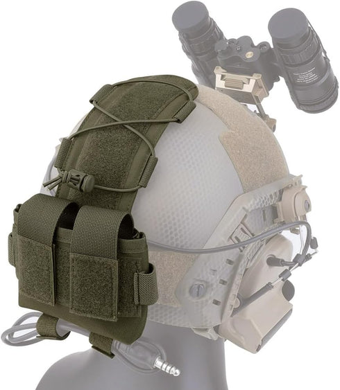 KRYDEX Tactical Helmet Pouch - Battery Box Counterweight Pouch with Hook and Loop for Helmet Accessory Storage