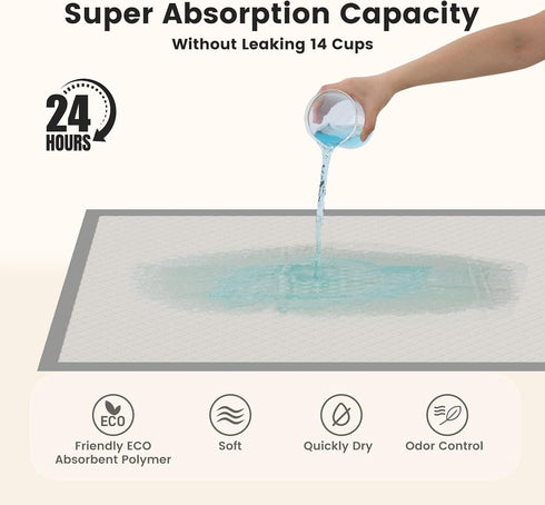 5XL 37"x54" 25 Count Gardner Pet Puppy Pads Extra Large, Super Absorbent & Leak-Proof Dog Pads, Nop-Slip Bottom