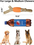 SCHITEC Dog Chew Toy for Aggressive Chewers, Tough Nylon & Rubber Teething Stick for Large Medium Breeds