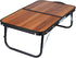 CNDRIA Small Camping Table, Compact Walnut Wood Folding Side Low Table for Camp, Portable Lightweight Foldable Design
