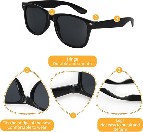 Mdvora 3/6/12/24pcs Set, Kids Sunglasses Toddler Sunglasses, for Outdoor