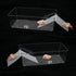 2 Pack Large Transparent Hermit Crab Water Tank with Climbing Ramp for Small to Large Hermit Crab Habitat