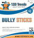 6 Inch Bully Sticks for Dogs (1 Pound Bag), 100% Natural Grass-Fed Free-Range Premium Beef Chews