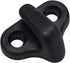 Wbestexercises Kayak Lashing Hooks, Nylon J Shape Replacement Hooks with Flat-Head Screws - Black