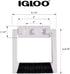 Igloo Premium Comfort Rubber Grip Swing-Up Handle - 25-75 Qt Coolers, White
