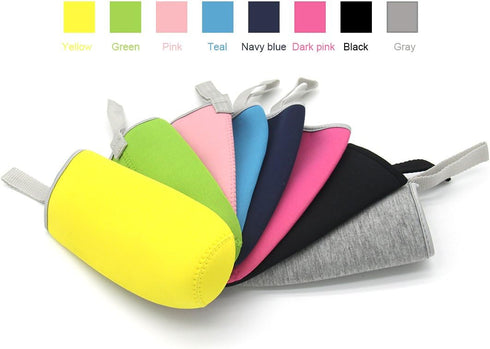 Kvvdi 8 Pack 12 oz 18 oz 16.9 oz - Neoprene Water Bottle Sleeve Insulated Glass Drink Bottle Cover