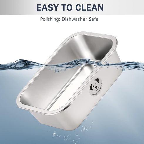 Stainless Steel Dog Bowls for Large Dogs, High Capacity Metal Food and Water Bowls, 0.85 Gallons