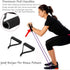 Pack of 2 Grip Exercise Handle for Resistance Bands, Replacement Fitness Equipment with 2 Carabiner Hooks Clips, Pull Down Workout Accessories for Home Gym Fitness, Triceps, Rope, Yoga Stretch by KARLOR