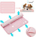 Pet Cooling Mat for Dog Cat, Washable Reusable Ice Silk Self Cooling Pad, Pet Sleeping Blanket for Beds and Couches