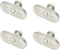 M6x10 Rail Track Screws Track Nuts Hardware Gear Mounting Replacement Kit for Kayak Canoes, 4 Pack