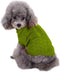CHBORCHICEN Small Dog Sweaters, Knitted Pet Cat Warm Sweatshirt for Winter (Small, Light Green)