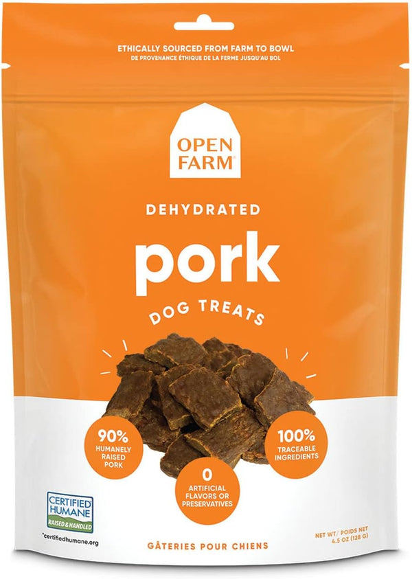Open Farm Dehydrated Pork Dog Treats - 4.5 oz