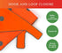 SPOT THE DOG! Reflective Dog Bandanas - High Visibility Safety Dog Accessories for Small, Large Dogs, Orange Collar