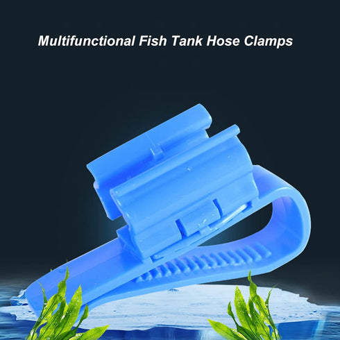 Tube Clip, 2Pcs Multifunction Plastic Adjustable Fish Mounting Clip for Water Pipe Tube Clamp